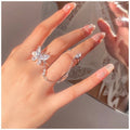 Floral Ring With A Niche High-end Design Minimalist Style For Women