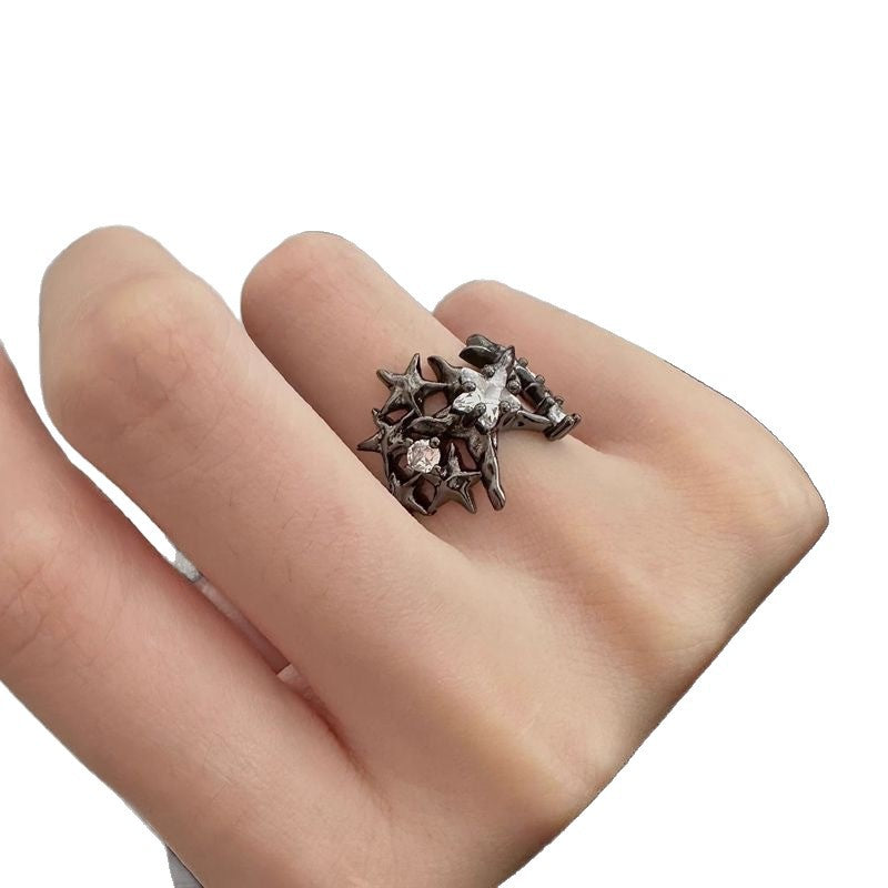 Starry High-end Dark-style Personalized Ring For Women