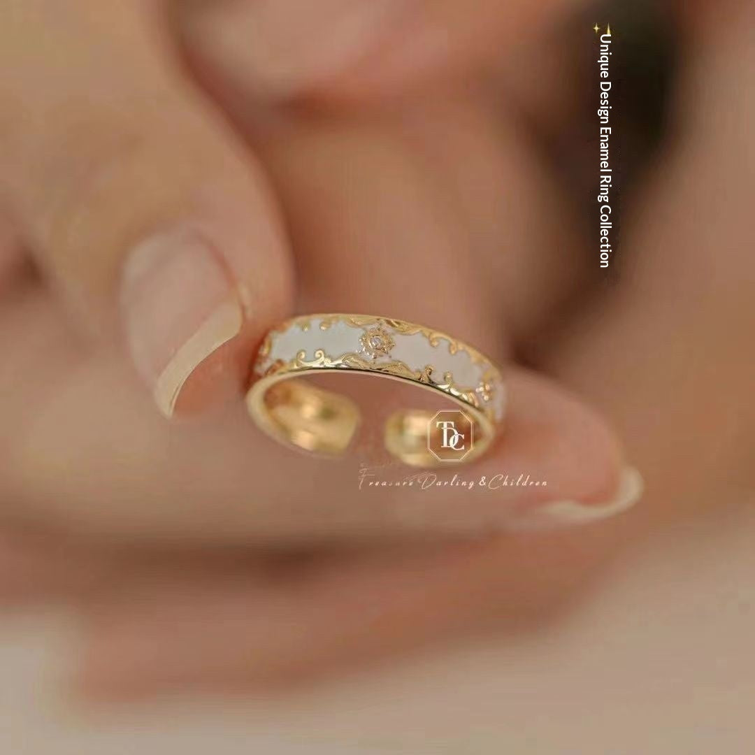 Floral Ring With A Niche High-end Design Minimalist Style For Women