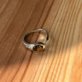 Elaborately Crafted Metal Tigers Eye Ring