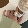 Retro Irregular-Shaped Pearl Ring For Women