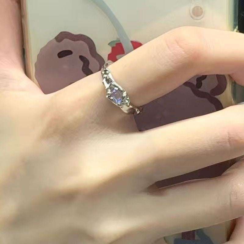 Floral Ring With A Niche High-end Design Minimalist Style For Women