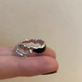 Retro Dripped Glaze Open Ring For Women