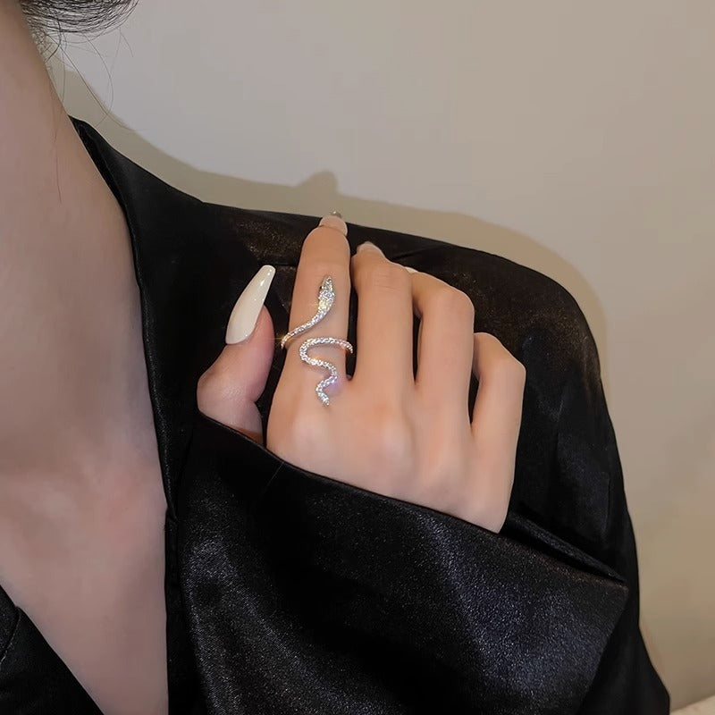 Womens Niche Designer-style Personalized Delicate Open Ring For The Index Finger